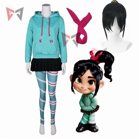 Mmgg Wreck It Ralph Cosplay Costume Vanellope Von Schweetz Game Anime