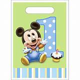 Mickey First Birthday Supplies Images