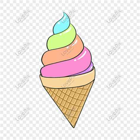Rainbow Ice Cream Ice Cream Rainbow Cone PNG Image And Clipart Image For Free Download