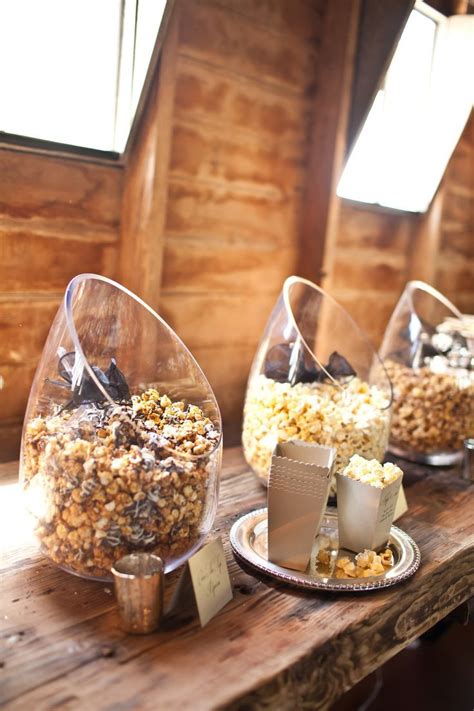 Popcorn Wedding Reception Food Station Idea Weddingreception