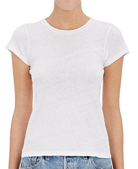 Plain Women Fitted Blank T Shirt Lady T Shirt Wholesale Buy Plain