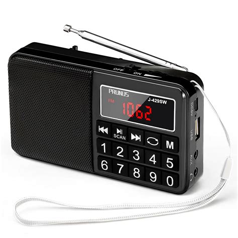 Buy Prunus J 429sw Portable Radios Small Amfmsw Rechargeable Radio