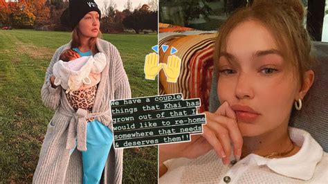 Gigi Hadid Donates Daughter Khais Outgrown Baby Items To Mums In Need
