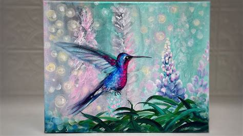 How To Paint A Hummingbird 🌸 Acrylic Step By Step Painting Tutorial