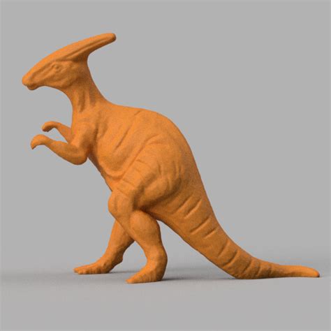 Download Free Stl File Crested Dinosaur 3d Print Object ・ Cults