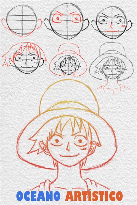Como Desenhar O Luffy De One Piece Passo A Passo Tutoriais De Desenho