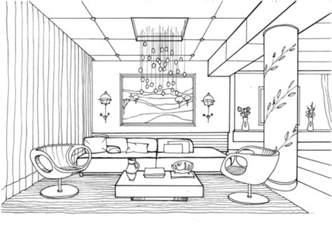 Awesome Living Room Coloring Page - Free Printable Coloring Pages for Kids