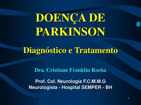 Ppt DoenÇa De Parkinson Diagnóstico E Tratamento Powerpoint
