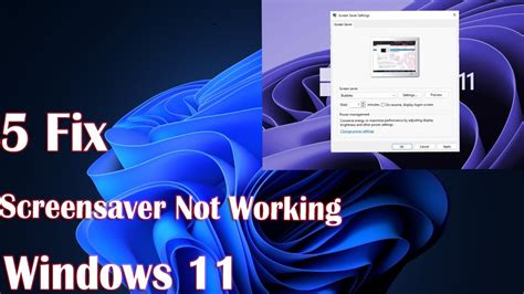 5 Solutions To Fix Screensaver Not Working On Windows 11 Youtube