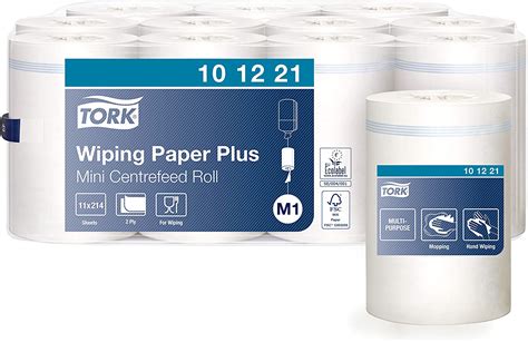 Tork Multipurpose Wiping Paper Roll Compatible With Tork M1 Mini Centrefeed System 21 5 X 35 Cm
