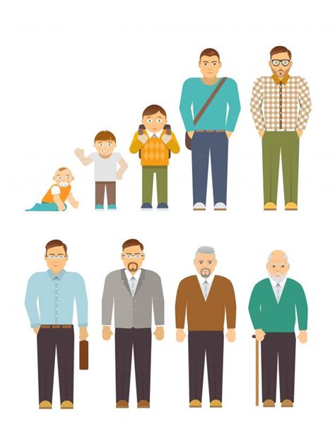 Download Generation Men Flat For Free Character Setting Vector Free