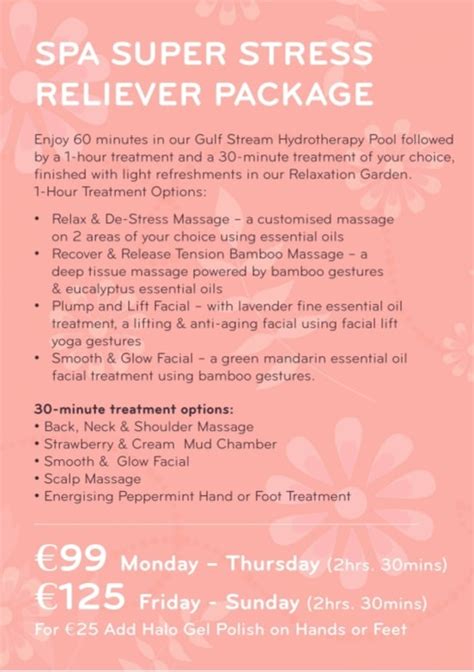 Spa Super Stress Reliever Package