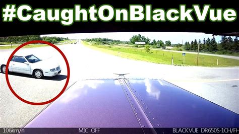 Truck Drives Off Into A Ditch After Intersection Crash Caughtonblackvue Blackvue Dash Cameras