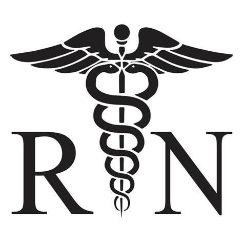 Rn Nurse Emblem Vinyl Decal