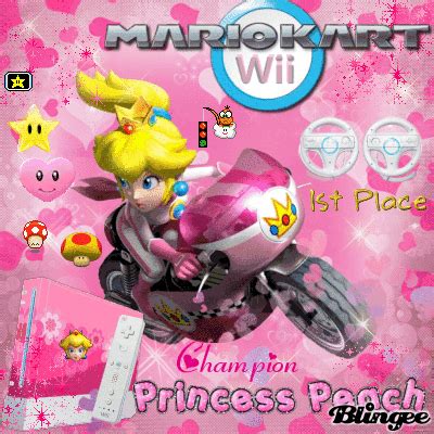 Princess Peach In Mario Kart Wii Picture 130215545 Blingee Com