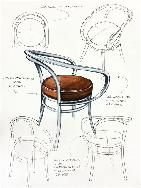 Sasha Balyabina On Behance Furniture Design Sketches Drawing