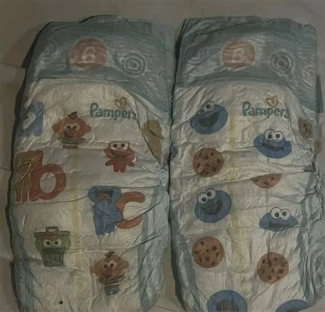 Pampers Baby Dry Size 6 Sample Of Ten 10 Diapers Sesame Street New
