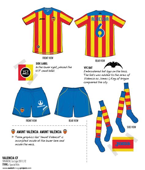 Football Teams Shirt And Kits Fan Valencia Cf 2011 12 Senyera Retro Kits