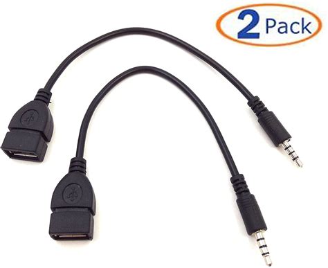 Usb To Audio Jack Male 3 5mm Male Aux Audio Plug Jack To Usb 2 0 Female Converter Cable Cord