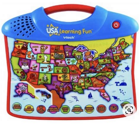 Vtech Usa Explore And Learn Map Interactive With Touch And Sound Great Kids