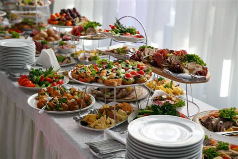 Catering Service Restaurant Table With Food At Event Reventals