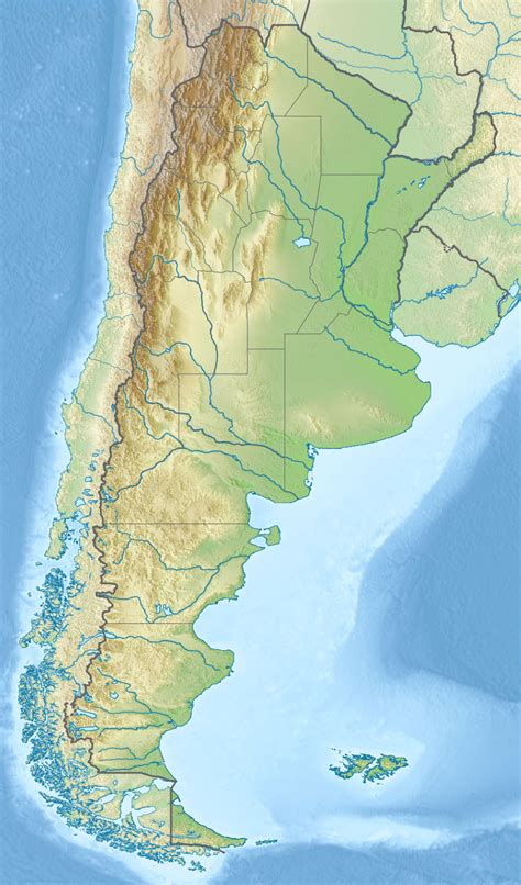 It occupies a continental surface area of 1,078,000 square miles (2,791,810 square kilometers) and is located between the andes mountains in the west and the south atlantic ocean in the east and south. Cerro Incahuasi (Argentina) - Wikipedia, la enciclopedia libre