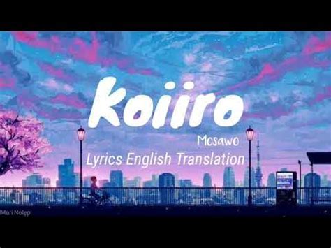 mosawo koiiro lyrics english