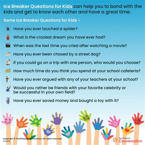 600 Ice Breaker Questions For Kids The Ultimate List
