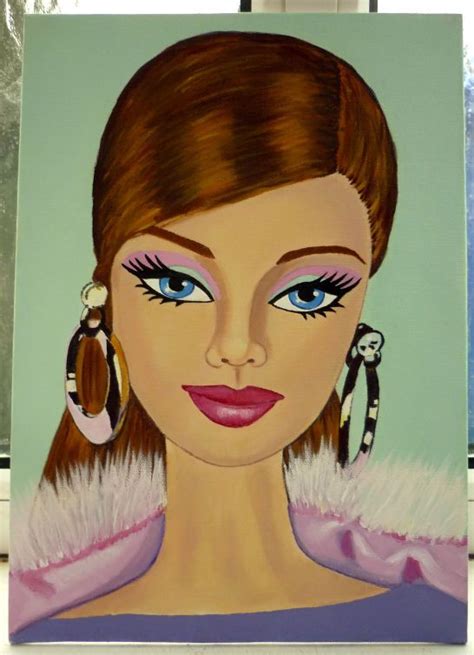 Julies Retro Art Page Pageant Headshots Barbie Drawing Vintage