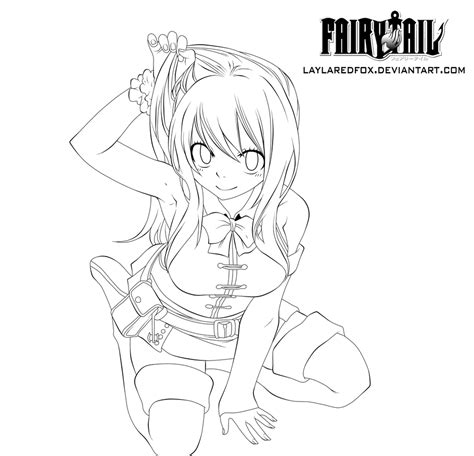 Hope you like this coloring of chapter. Fairy Tail 420 - Lucy Heartfilia lineart~ by LaylaRedfox ...