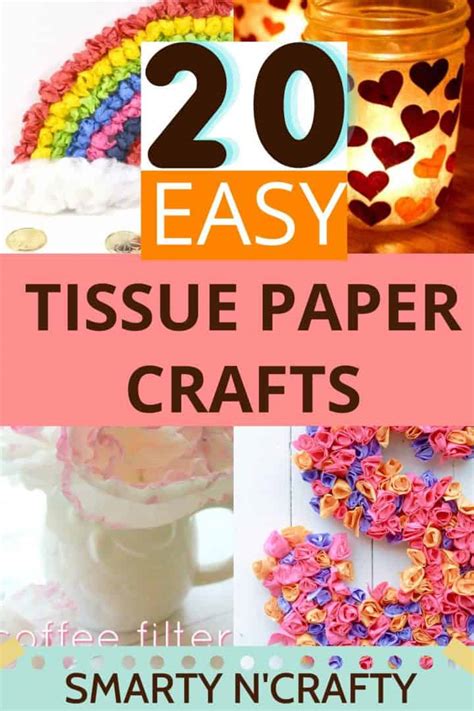 20 Easy Creative Tissue Paper Crafts Smarty Ncrafty