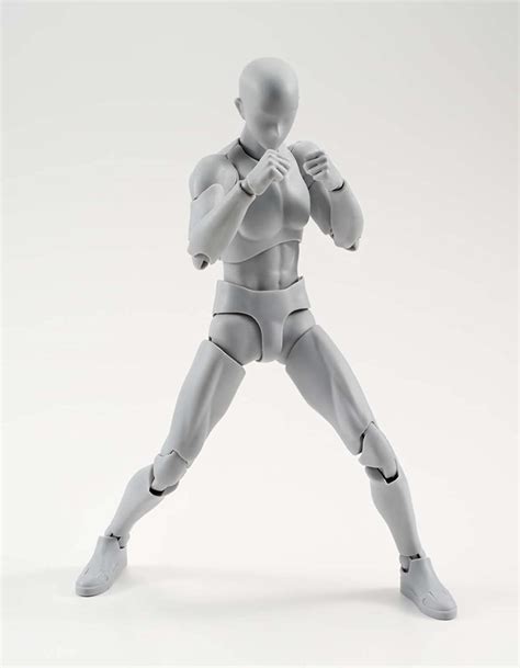 Bandai Figurine S H Figuarts Body Kun Male Dx Set Grey Color Version Ebay