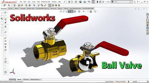 Solidworks Tutorial Hp Assembly Of Ball Valve In Solidworks