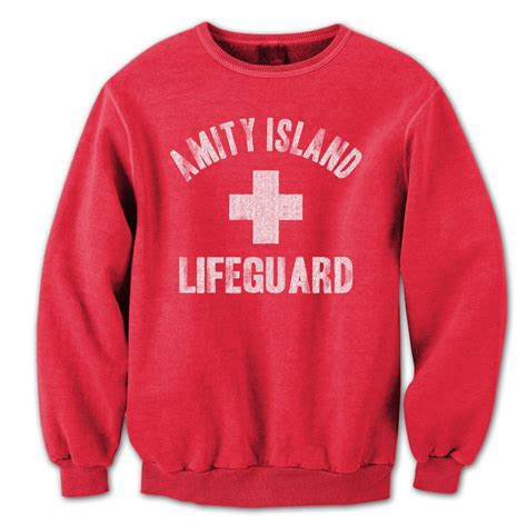 Amity Island Lifeguard Crewneck Sweatshirt Christmas Vacation Sweaters