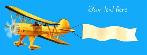 Free Airplane with advertising. Stock Photo - FreeImages.com