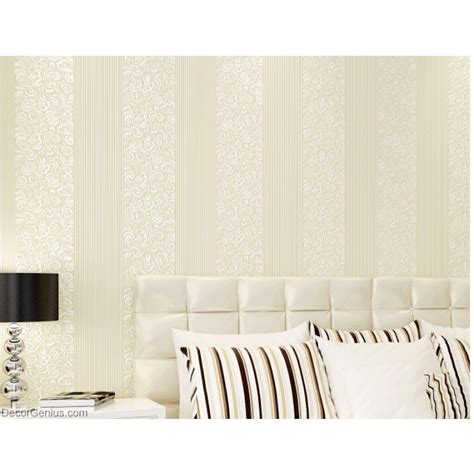 Wedding Wallpaper Lt Gold Flower Stripe 3d Design Home Improvement
