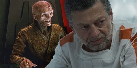 Star Wars Andy Serkis Shares His Candid Reaction To Snokes Last Jedi