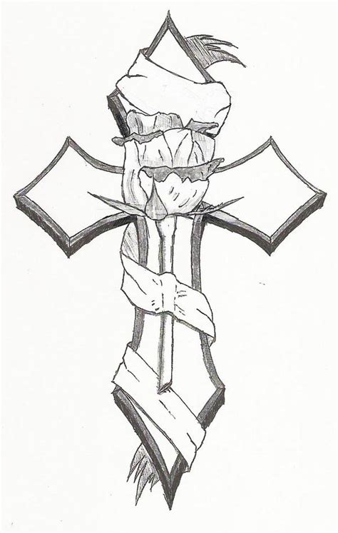 Crosses are a big part to peoples religion. Wood Cross Drawing at GetDrawings | Free download