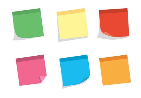 Sticky Notes Vector Art Icons And Graphics For Free Download