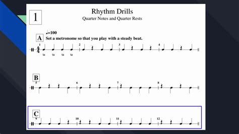 Rhythm Drill 1 Practice Video Youtube