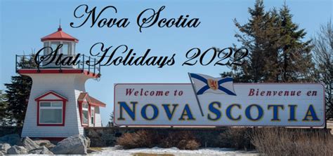 Nova Scotia 2022 Holidays Statutory Holidays In Canada