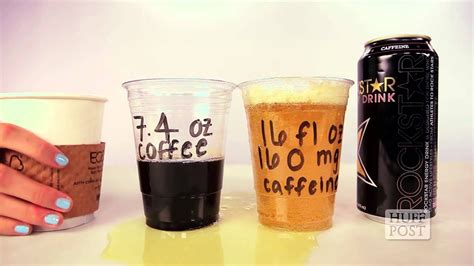 Some energy drinks are high in both sugar and caffeine. Energy Drinks VS Coffee - YouTube