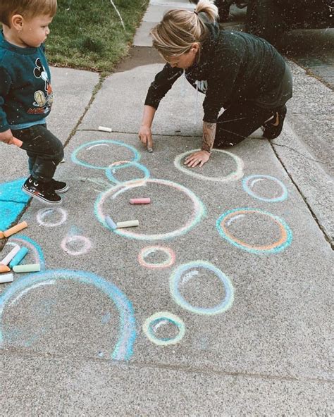 Sidewalk Chalk Ideas ~ Summer Sidewalk Chalk Art Ideas For Young Kids