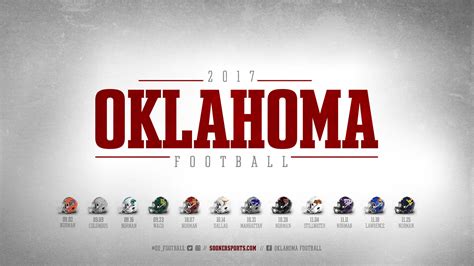 2018 Oklahoma University Football Schedule Wallpaper ·① Wallpapertag