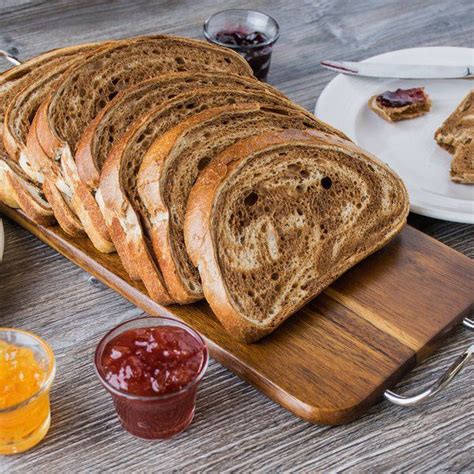 European Bakers 35 3 Oz Sliced Marble Rye Panini Bread Loaf 10 Case