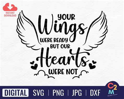 Your Wings Were Ready But Our Hearts Were Not Svg Birds Svg Etsy