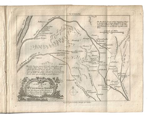 Lot 287 New Map Of Cherokee Nation Uncut From The London Magazine