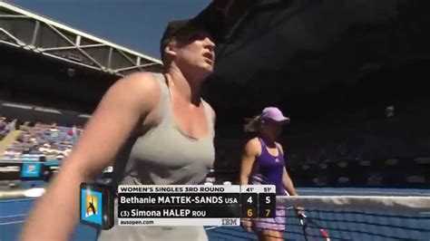 She is an olympic gold medalist. Bethanie Mattek-Sands v Simona Halep highlights (3R ...