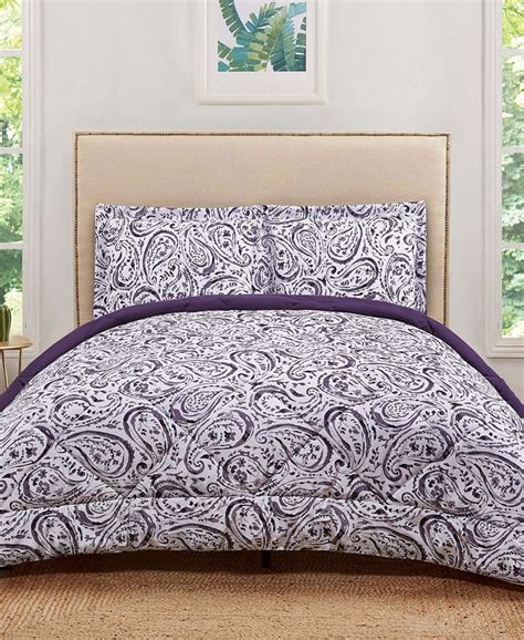 Truly Soft Watercolor Paisley King Comforter Set Macys