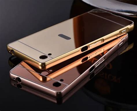 Luxury Electroplate Mirror Back Cover Metal Aluminum Bumper Frame